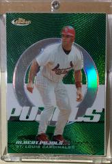 Albert Pujols [Green Refractor] #5 Baseball Cards 2005 Finest Prices