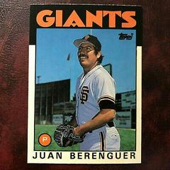Juan Berenguer #9T Baseball Cards 1986 Topps Traded Tiffany Prices