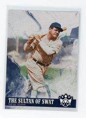 Babe Ruth [The Sultan of Swat Gray Frame] Baseball Cards 2018 Panini Diamond Kings Prices