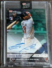 Ronald Acuna [Autograph Green] #403A Baseball Cards 2018 Topps Now Prices