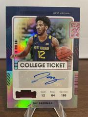 Taz Sherman [Pink] Basketball Cards 2022 Panini Chronicles Draft Picks Contenders College Ticket Autograph Prices