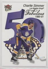 Charlie Simmer Hockey Cards 2021 Ultra Fabulous 50's Prices