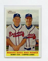 Bobby Cox, Chipper Jones #314 Baseball Cards 2007 Topps Heritage Prices