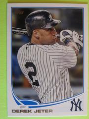 Derek Jeter [Battng Blue Border] #2 Baseball Cards 2013 Topps Prices