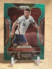 Christian Pulisic [Green Wave] #201 Soccer Cards 2022 Panini Prizm World Cup Prices