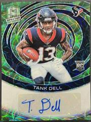Tank Dell #7 Football Cards 2023 Panini Spectra Rookie Autograph Neon Green Prices