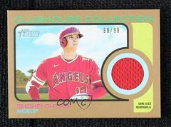 Shohei Ohtani [Gold] #CCR-SO Baseball Cards 2022 Topps Heritage Clubhouse Collection Relics Prices