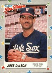 Jose DeLeon Baseball Cards 1988 Fleer Star Stickers Prices