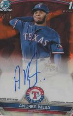 Andres Mesa [Orange] #BSPA-AM Baseball Cards 2023 Bowman Chrome Sapphire Autographs Prices