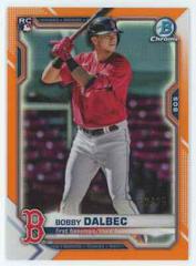Bobby Dalbec [Orange Refractor] #1 Baseball Cards 2021 Bowman Chrome Prices
