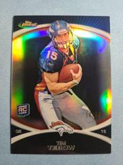 Tim Tebow [Black Refractor] #100 Football Cards 2010 Topps Finest Prices