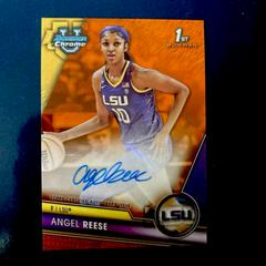 Angel Reese [Orange Shimmer] #BCPA-AR Basketball Cards 2023 Bowman Chrome University Prospects Autographs Prices