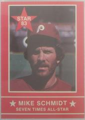 Mike Schmidt [Seven Times All Star] Baseball Cards 1983 Star Schmidt Prices