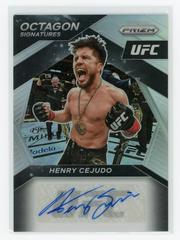 Henry Cejudo [Silver] #OS-HCJ Ufc Cards 2021 Panini Prizm UFC Octagon Signatures Prices