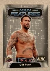CM Punk [Silver] Wrestling Cards 2022 Upper Deck AEW Main Features Prices