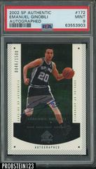 Emanuel Ginobili [Autograph-Limited] Basketball Cards 2002 SP Authentic Prices