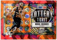 Mikal Bridges [Red Cracked Ice] Basketball Cards 2018 Panini Contenders Optic Lottery Ticket Prices
