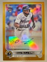 Bryan De La Cruz [Gold] Baseball Cards 2022 Topps Chrome Update Autographs Prices