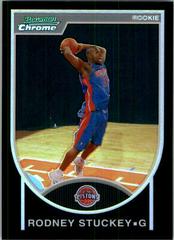 Rodney Stuckey [Black Refractor] Basketball Cards 2007 Bowman Chrome Prices