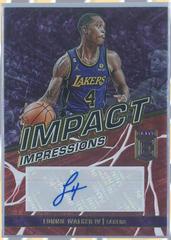 Lonnie Walker IV [Red] Basketball Cards 2022 Panini Donruss Elite Impact Impressions Prices