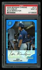 Ian Kinsler [Blue Refractor] #171 Baseball Cards 2005 Bowman Chrome Prices