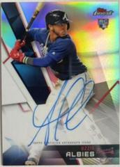 Ozzie Albies [Red Wave Refractor] #OA Baseball Cards 2018 Topps Finest Autographs Prices