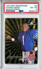 Warren Moon [Artist's Proof] Football Cards 1997 Pinnacle Inscriptions Prices