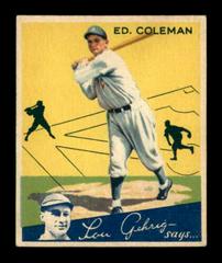 Ed Coleman #76 Baseball Cards 1934 World Wide Gum Prices