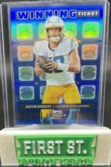 Justin Herbert [Silver] Football Cards 2022 Panini Contenders Winning Ticket Prices