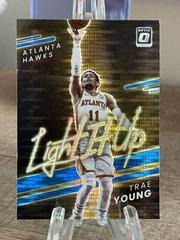 Trae Young [Blue Pulsar] Basketball Cards 2021 Panini Donruss Optic Light It Up Prices