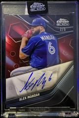 Alek Manoah [Red] Baseball Cards 2023 Topps Chrome Black Autographs Prices