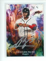Cristian Pache [Silver Ink] Baseball Cards 2021 Panini Chronicles Origins Signatures Prices