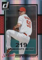 Adam Wainwright #102 Baseball Cards 2014 Donruss Prices