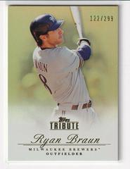 Ryan Braun #7 Baseball Cards 2012 Topps Tribute Prices