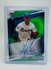 Ozzie Albies [Green Refractor] #OA Baseball Cards 2018 Topps Finest Autographs Prices