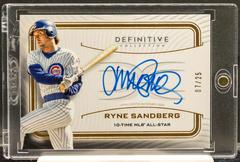 Ryne Sandberg Baseball Cards 2023 Topps Definitive Legendary Autograph Collection Prices