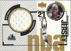 Kevin Garnett #GJ13 Basketball Cards 1998 Upper Deck Game Jersey Prices