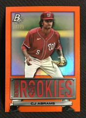 CJ Abrams [Orange] Baseball Cards 2022 Bowman Platinum Renowned Rookies Prices