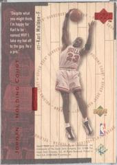 Karl Malone, Michael Jordan [Silver] Basketball Cards 1998 Upper Deck Hardcourt Jordan Holding Court Prices
