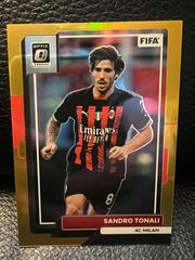 Sandro Tonali [Optic Gold] #4 Soccer Cards 2022 Panini Donruss Prices