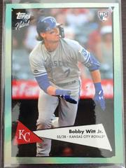 Bobby Witt Jr. [Seafoam] #2 Baseball Cards 2022 Topps X Naturel 1952 Prices