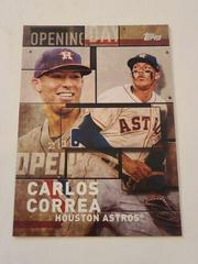 Carlos Correa [Blue] #OD-3 Baseball Cards 2018 Topps MLB Opening Day Prices