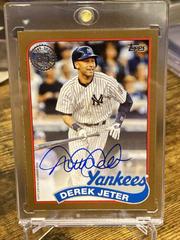 Derek Jeter [Gold] #89BA-DJ Baseball Cards 2024 Topps 1989 Autograph Prices