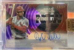 Dylan Carlson [Purple] Baseball Cards 2022 Topps Clearly Authentic Generation Now Autographs Prices