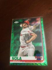 Aaron Nola [Green Wave Refractor] #176 Baseball Cards 2019 Topps Chrome Prices
