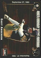 Gary Anderson #14 Football Cards 1993 Action Packed Monday Night Football Prices