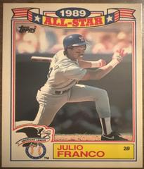 Julio Franco Baseball Cards 1990 Topps All Star Glossy Set of 22 Prices