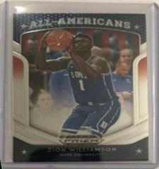 Zion Williamson [Carolina Blue Prizm] Basketball Cards 2019 Panini Prizm Draft Picks Prices