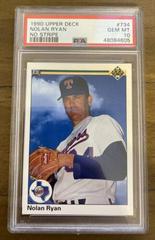 Nolan Ryan [No Stripe] #734 Baseball Cards 1990 Upper Deck Prices