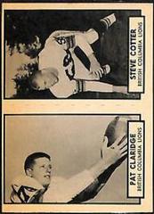 Pat Claridge, Steve Cotter Football Cards 1962 Topps CFL Prices